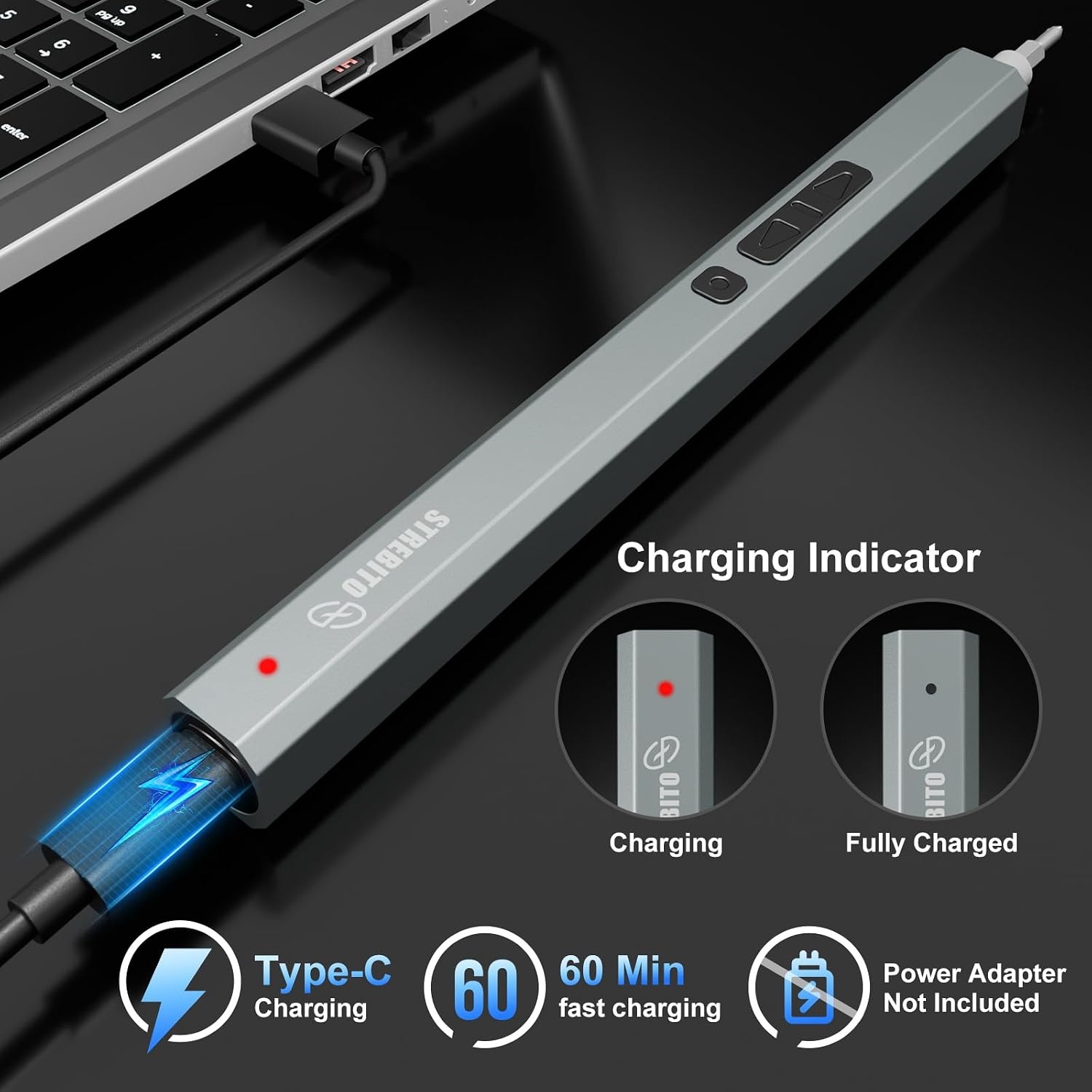 image:imageSTREBITO 144Piece Upgraded Electric ScrewdriverRed