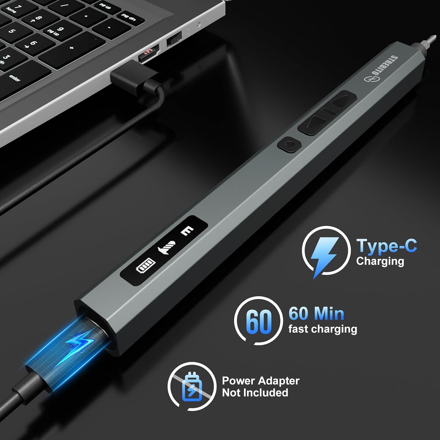 image:imageSTREBITO 144Piece Upgraded Electric ScrewdriverUpgradedred