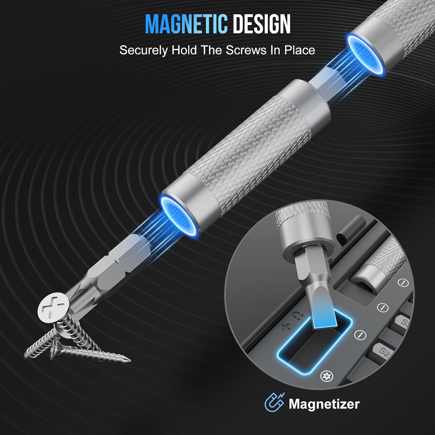 image:imageSTREBITO 71 in 1 THandle Ratchet Screwdriver Set Magnetic Screwdriver SetBlack