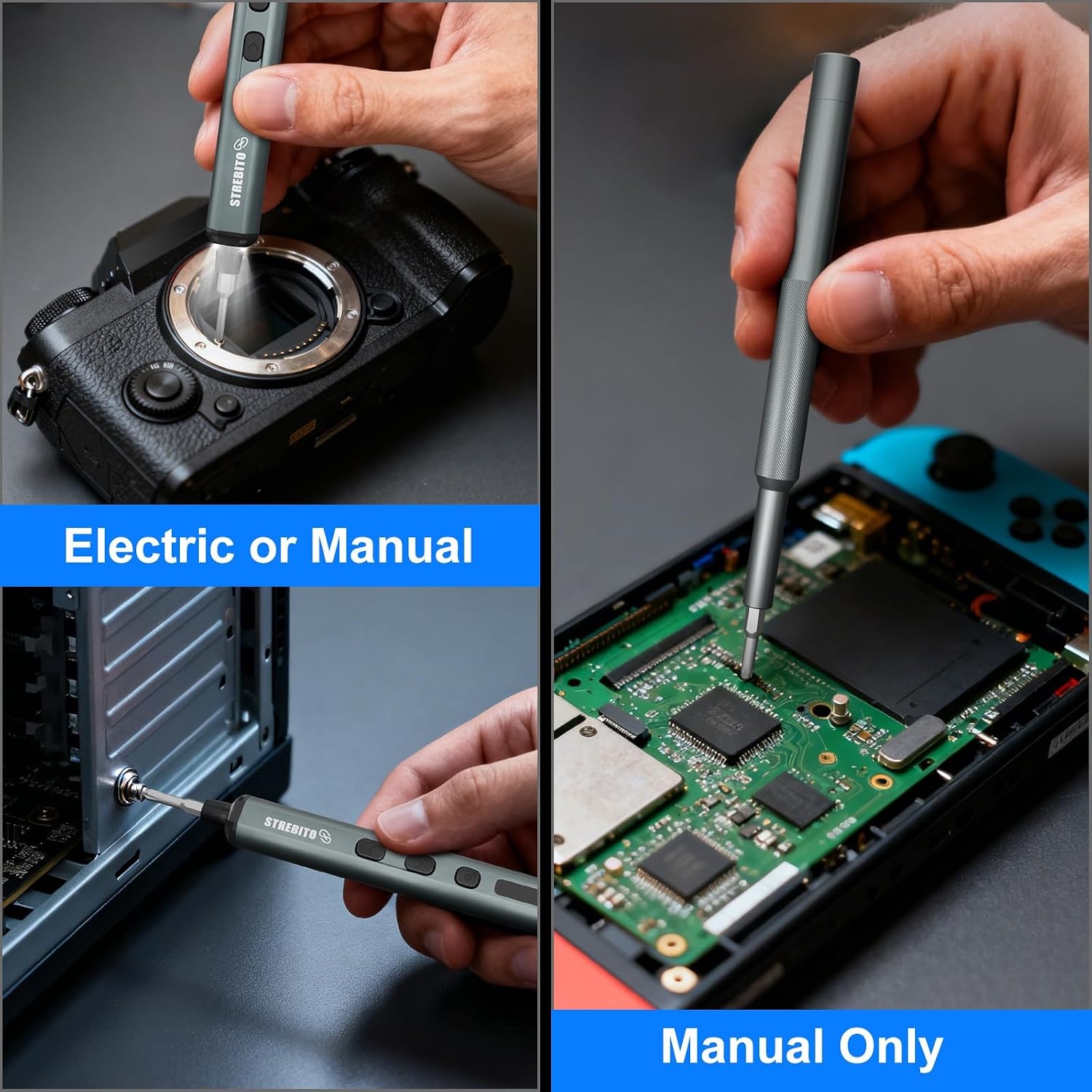 image:imageSTREBITO Electric Screwdriver Set 67 in 1 Electric Precision ScrewdriverUpgraded Green