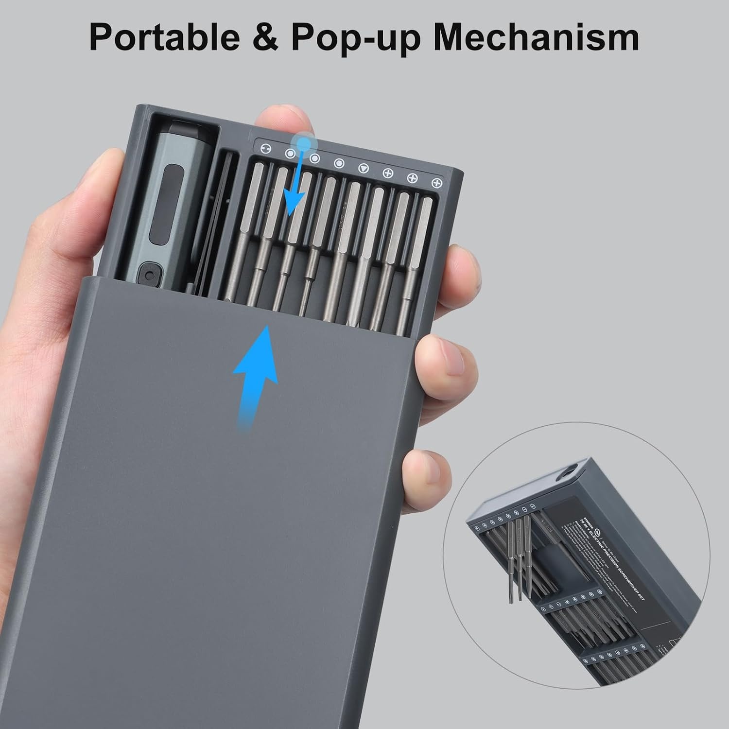 image:imageSTREBITO Mini Electric Screwdriver 70 in 1 Small electric screwdriver SetStandard