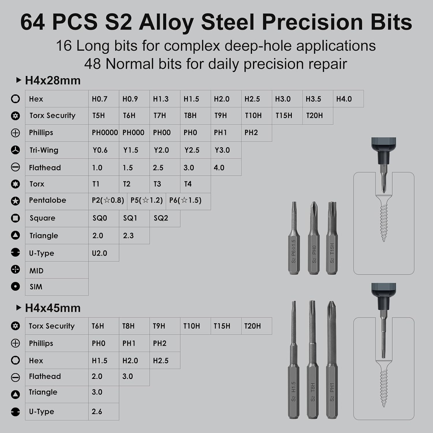 image:imageSTREBITO Mini Electric Screwdriver 70 in 1 Small electric screwdriver SetStandard