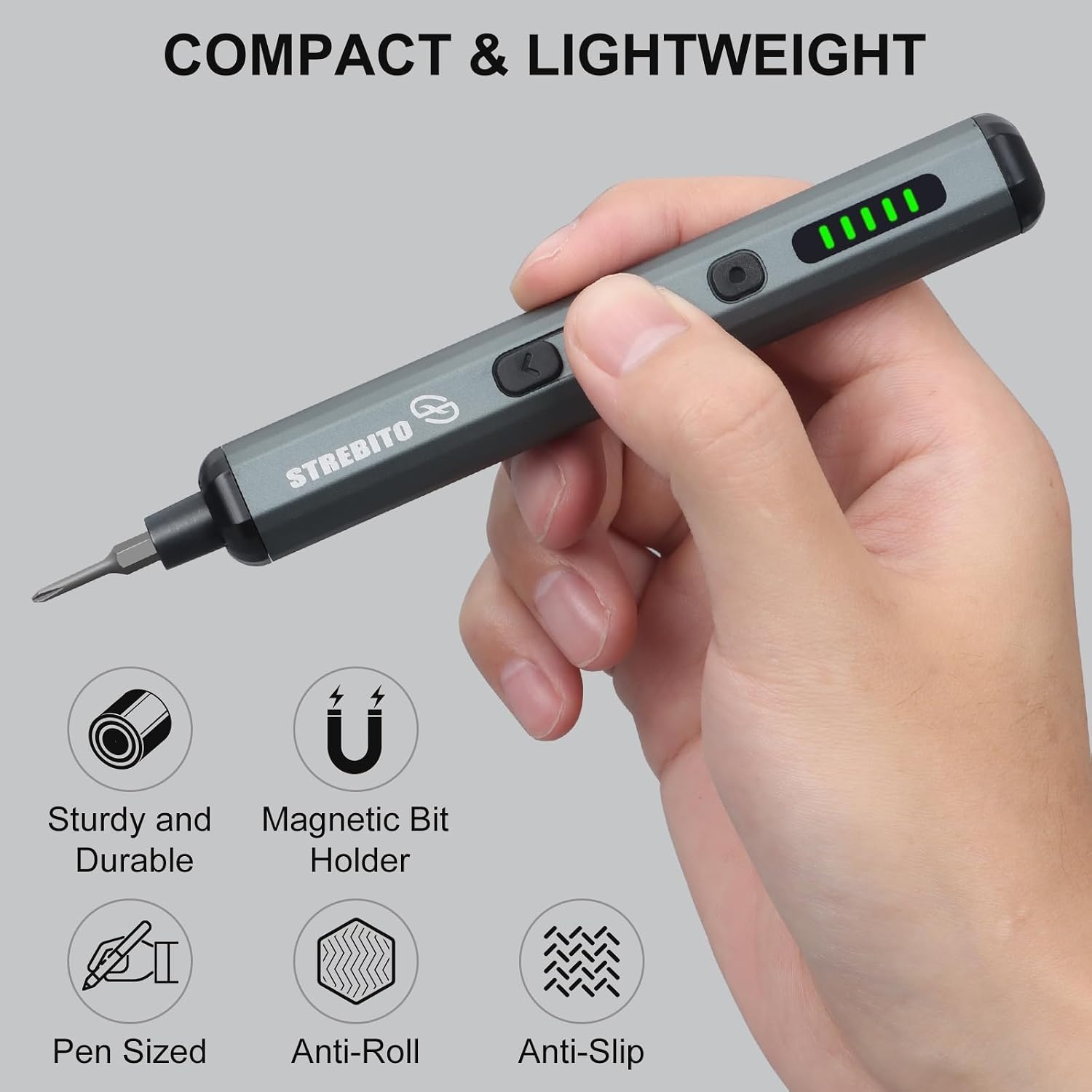 image:imageSTREBITO Mini Electric Screwdriver 70 in 1 Small electric screwdriver SetStandard