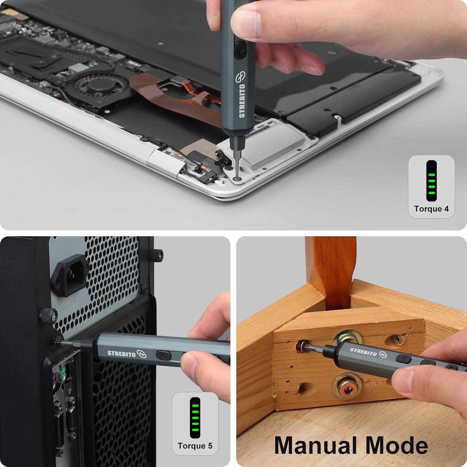 image:imageSTREBITO Mini Electric Screwdriver 70 in 1 Small electric screwdriver SetStandard