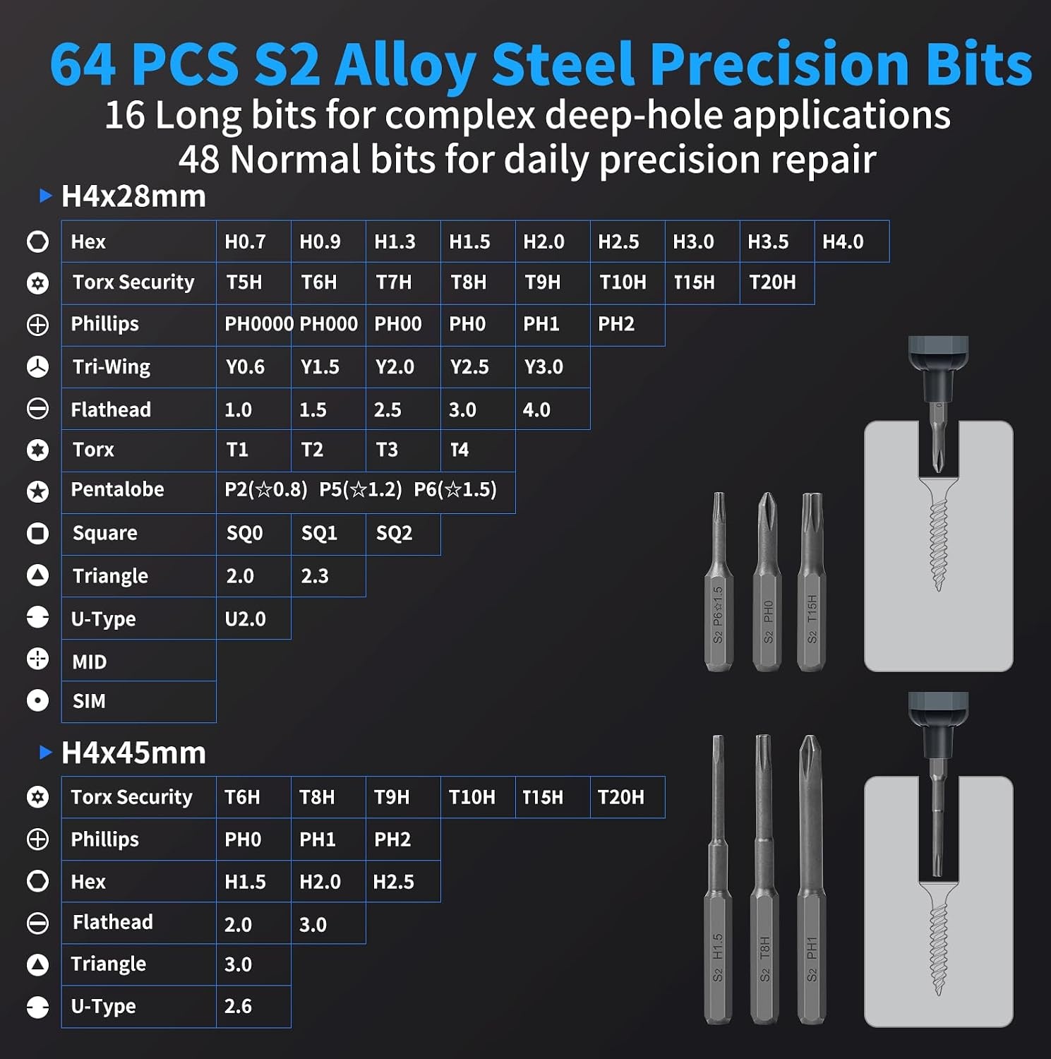 image:imageSTREBITO Mini Electric Screwdriver 70 in 1 Small electric screwdriver SetUpgraded