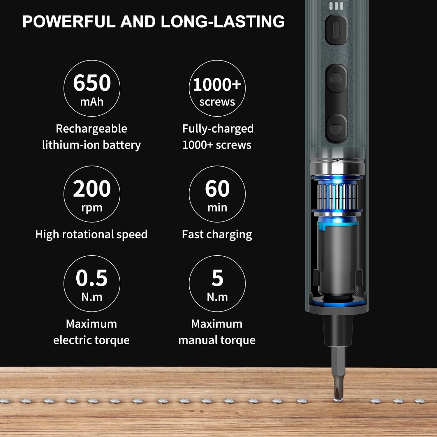 image:imageSTREBITO Mini Electric Screwdriver Set 155 in 1 Small Electric ScrewdriverBlack