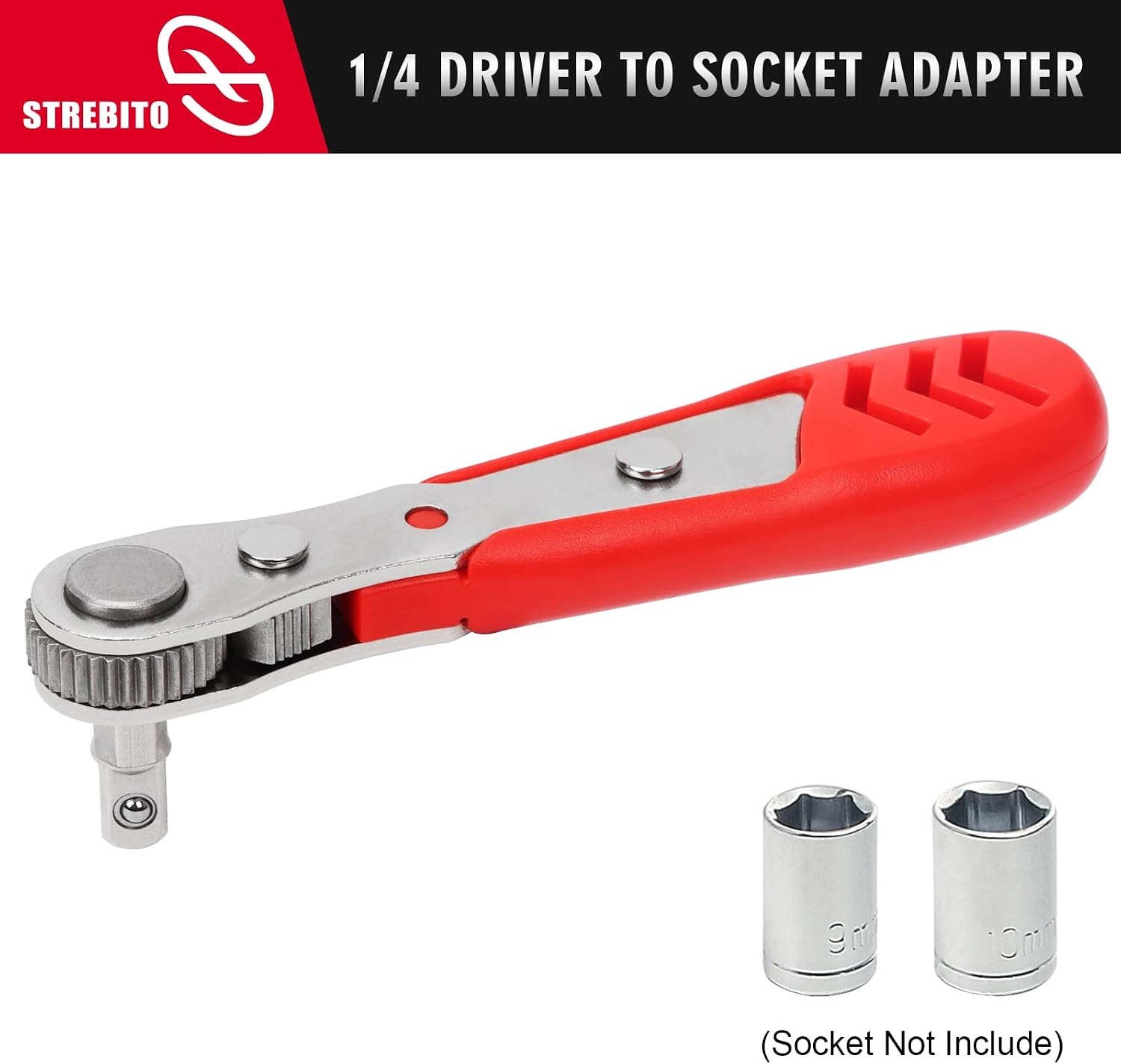 image:imageSTREBITO Right Angle Screwdriver 32Piece 14 Inch Mini Ratchet Set26 in 1 With Zipper Pouch
