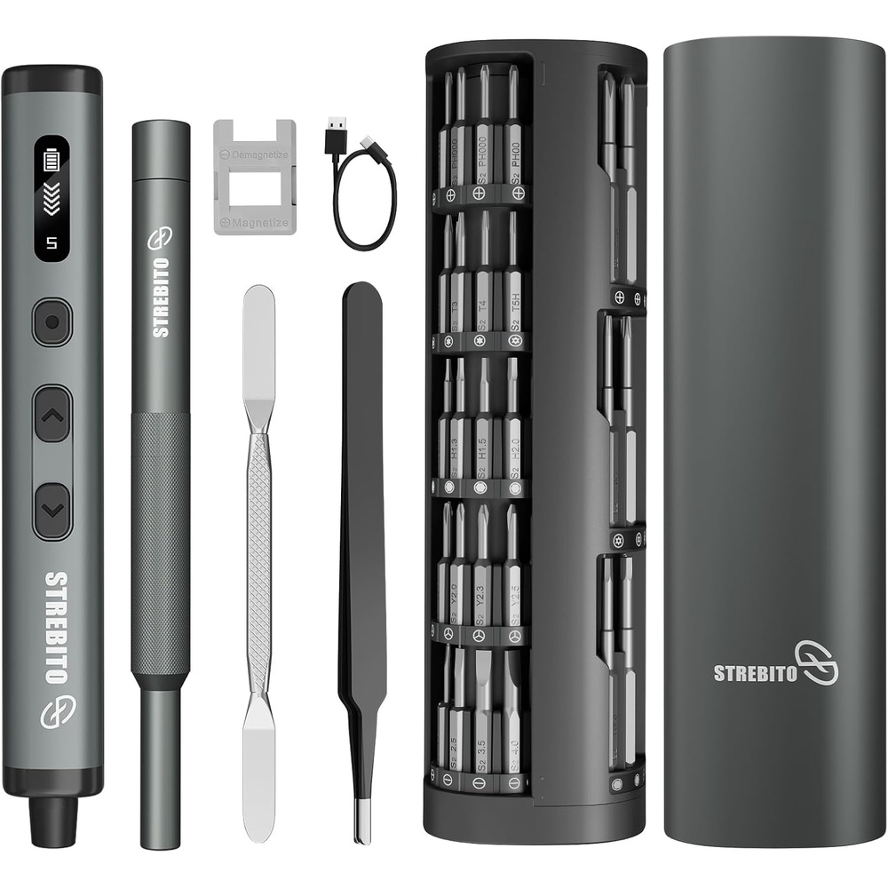 image:imageSTREBITO 78 IN 1 Mini Electric Screwdriver Set Cordless Screwdriver KitSCREEN