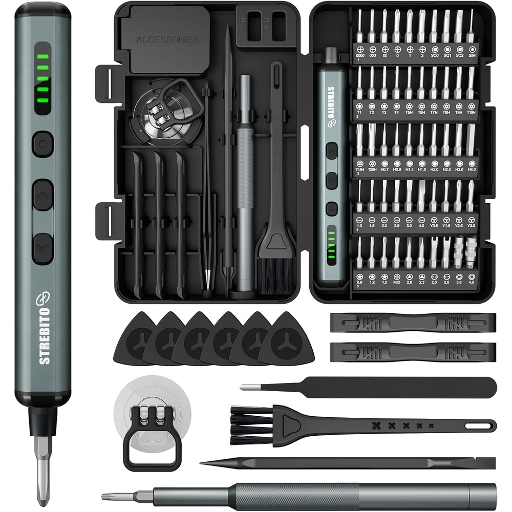 image:imageSTREBITO Electric Screwdriver Set 67 in 1 Electric Precision ScrewdriverStandard Black