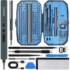image:imageSTREBITO Mini Electric Screwdriver Set 155 in 1 Small Electric ScrewdriverBlue