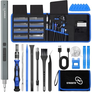 STREBITO 144-Piece Upgraded Electric Screwdriver(Blue)