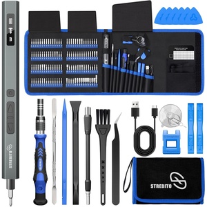 STREBITO 144-Piece Upgraded Electric Screwdriver(Upgraded-blue)