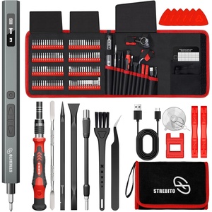 STREBITO 144-Piece Upgraded Electric Screwdriver(Upgraded-red)