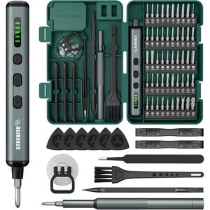 STREBITO Electric Screwdriver Set, 67 in 1 Electric Precision Screwdriver(Standard Green)
