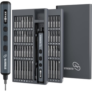 STREBITO Mini Electric Screwdriver, 70 in 1 Small electric screwdriver Set(Upgraded)
