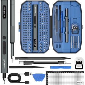 STREBITO Mini Electric Screwdriver Set 155 in 1, Small Electric Screwdriver(Upgraded-blue)