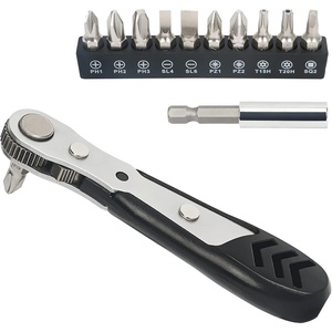 STREBITO Right Angle Screwdriver 32-Piece 1/4 Inch Mini Ratchet Set(12 in 1)